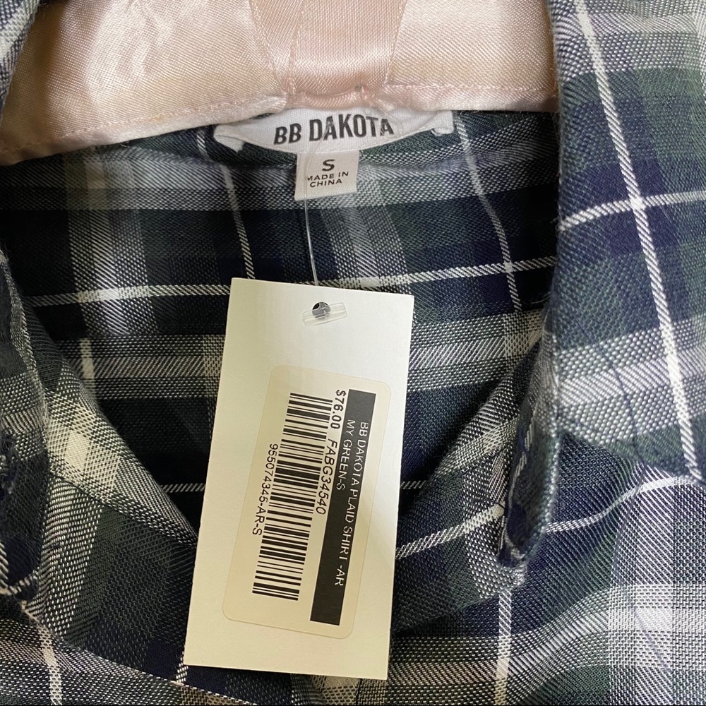 BB DAKOTA HARWOOD WASHED PLAID BUTTON DOWN SHIRT - Picture 3 of 8